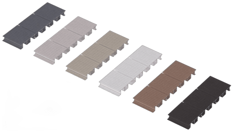 One-deck aluminium decking profile for balconies