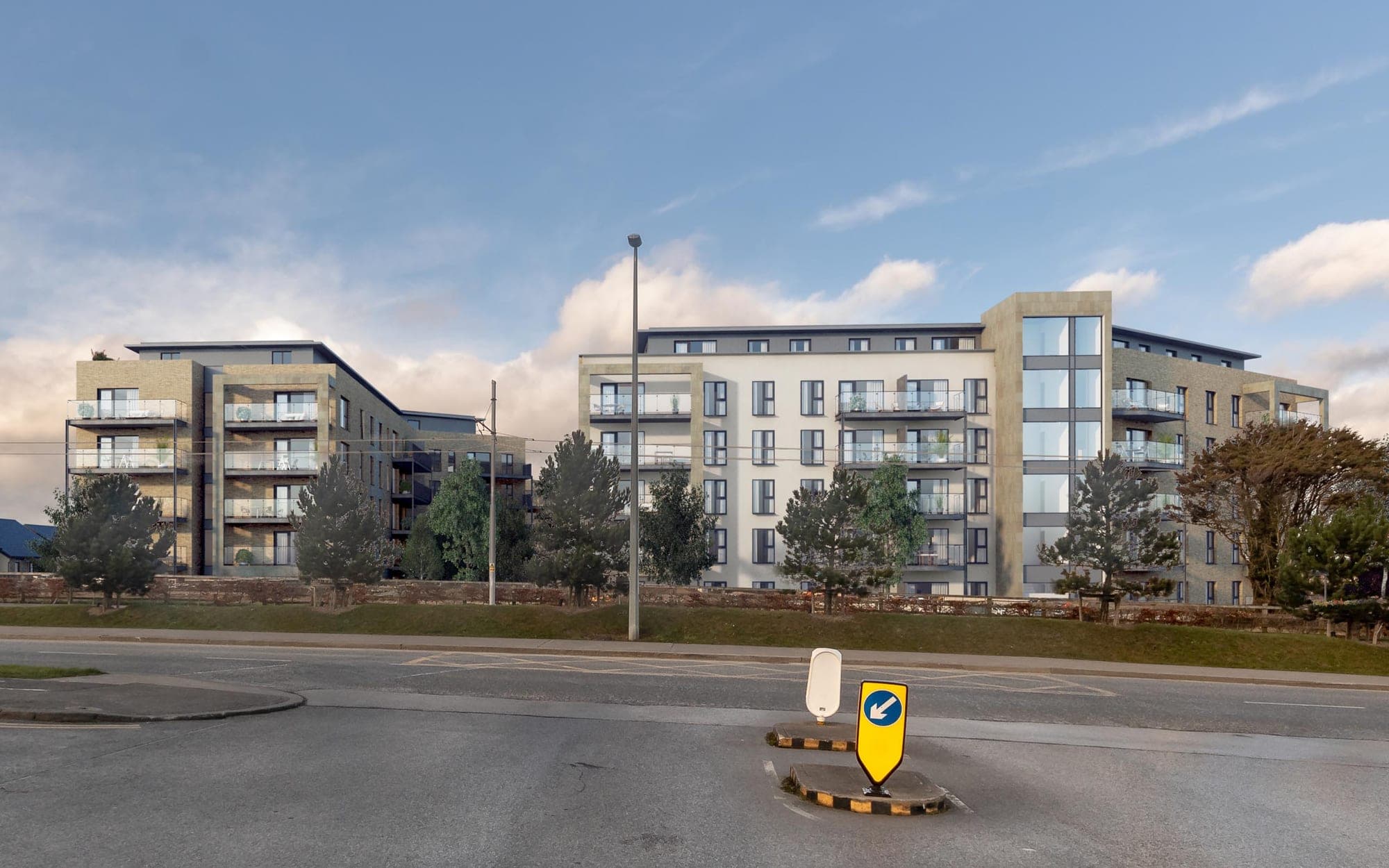 City West — pre-fabricated balcony installation by Forte Pespa